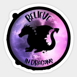 Believe in Dragons Sticker